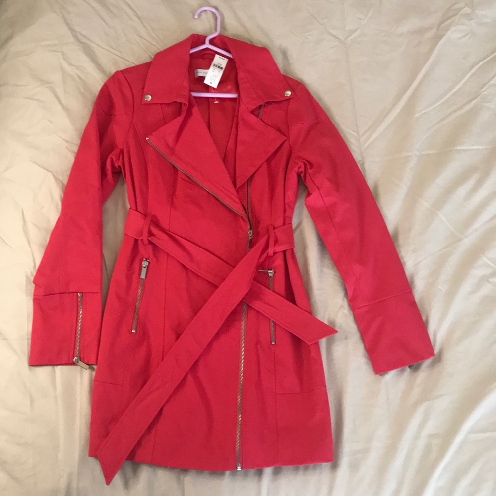 Hot Pink Trench Coat